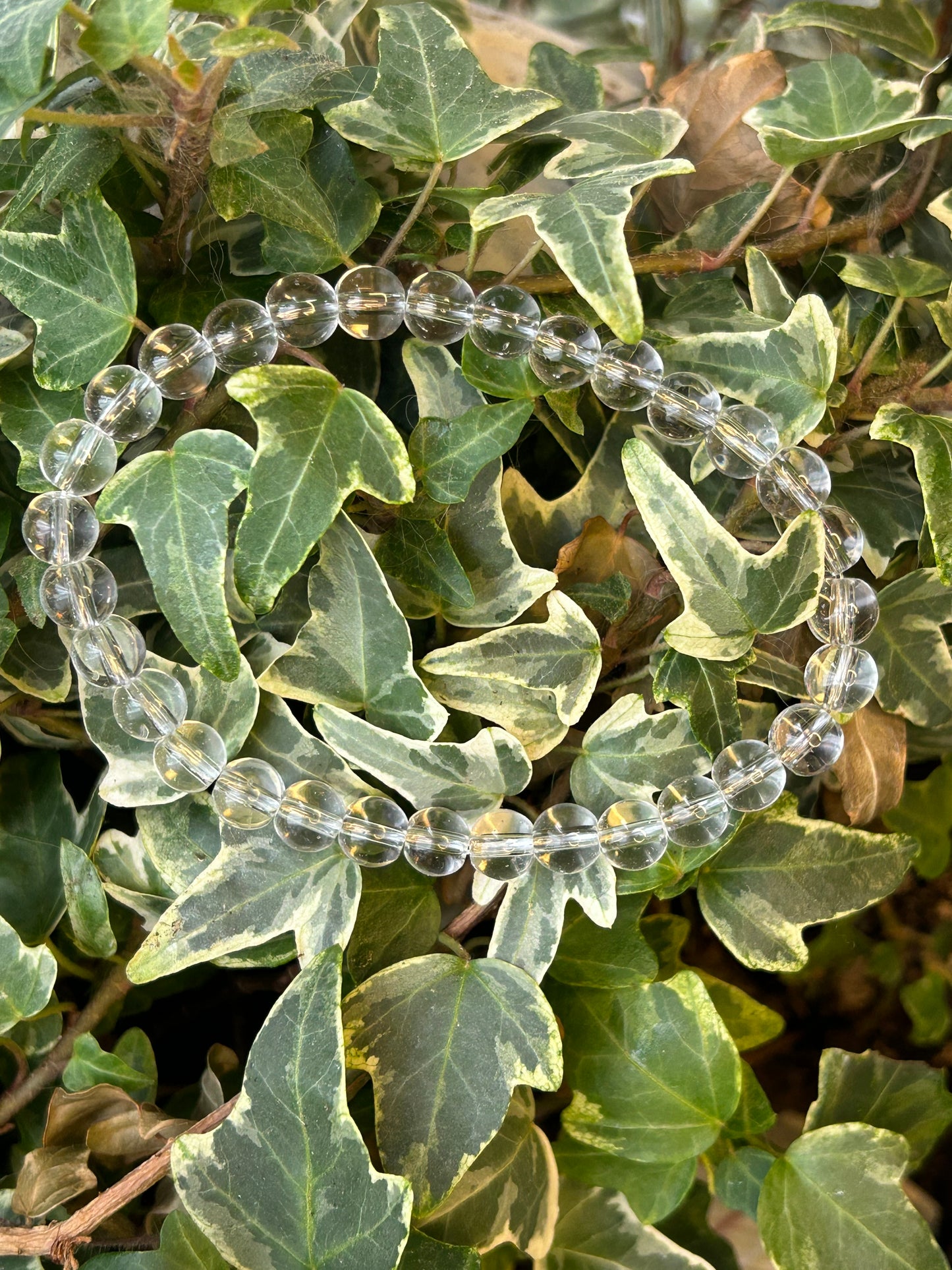Bracelet cristal de roche 6mm