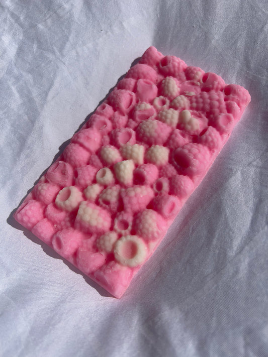 Tablette framboise caramel