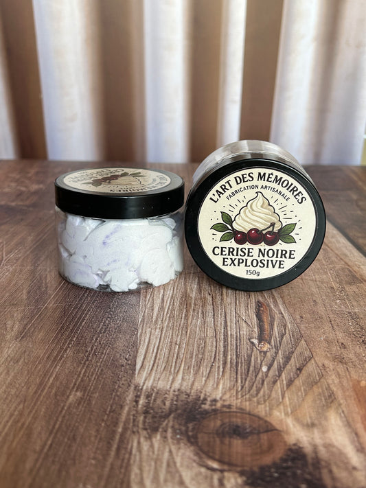Fondant chantilly - Cerise noire explosive