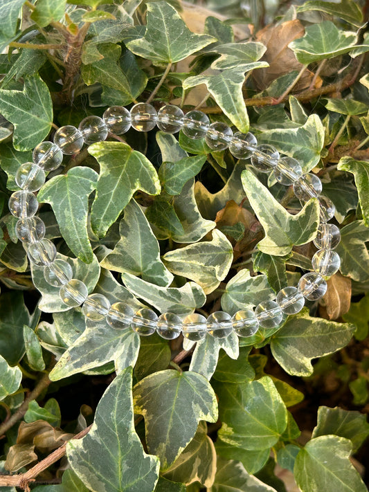 Bracelet cristal de roche 6mm