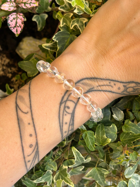 Bracelet cristal de roche 8mm